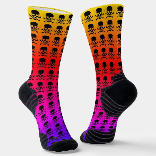 Black Skull neon high performance sokken (Gebogen)