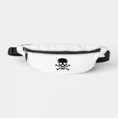 Black Skull white fanny pack (Recto)