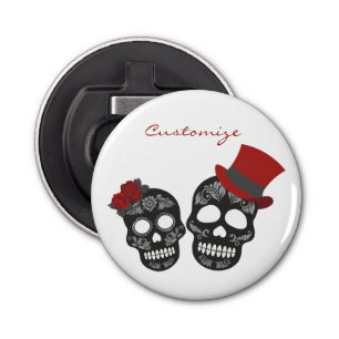 Black skulls Duo Thunder_Cove Button Flesopener