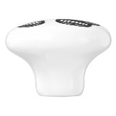 Black skulls Duo Thunder_Cove Keramische Knop (Zijkant)