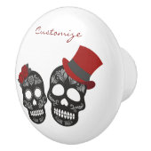 Black skulls Duo Thunder_Cove Keramische Knop (Rechts)