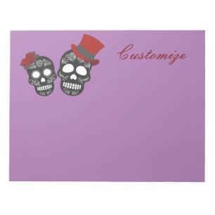 Black skulls Duo Thunder_Cove Notitieblok