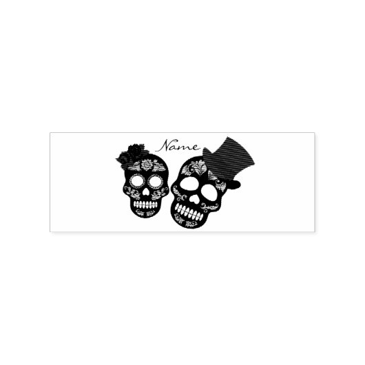 Black skulls Duo Thunder_Cove Rubberstempel (Afrduk)