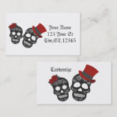 Black skulls Duo Thunder_Cove Visitekaartje (Voorkant / Achterkant)