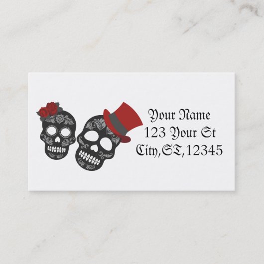 Black skulls Duo Thunder_Cove Visitekaartje (Voorkant)