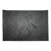 Black Slate Rock King Queen Kussensloop (Achterkant-Rechts)