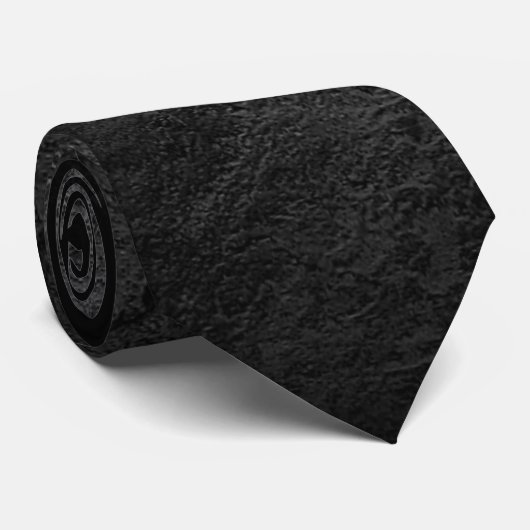 Black Slate Rock Stropdas (Opgerold)