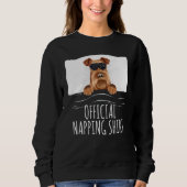 Black Sleep Mask Irish Terrier Official Napping Trui (Voorkant)