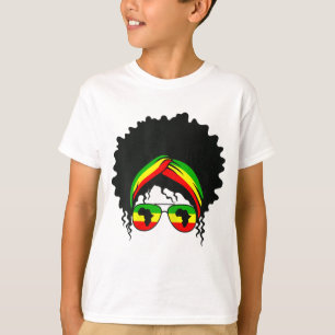 Black Smart Afro Love Melanin American African Mam T-shirt
