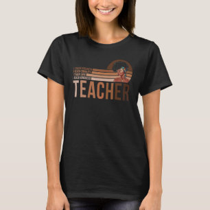 Black Smart Teacher Afro Love Melanin African Amer T-shirt