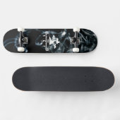 Black Smoke background Business Logo Skateboard (Horizontaal)