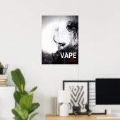 Black Smoke Vape Life Premium Affiches (Bureau à domicile)