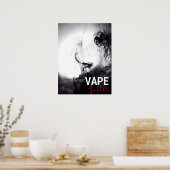 Black Smoke Vape Life Premium-Posters Poster (Keuken)