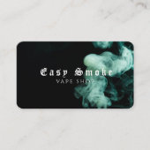 Black Smoke Vape Shop Carte de visite (Devant)
