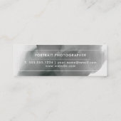 Black Smokey Waterverf Splash Mini Visitekaartje (Achterkant)