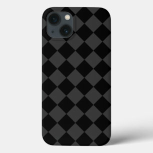 Black & Smoky Black Diamonds – Elegant & Tijdloos iPhone 13 Hoesje