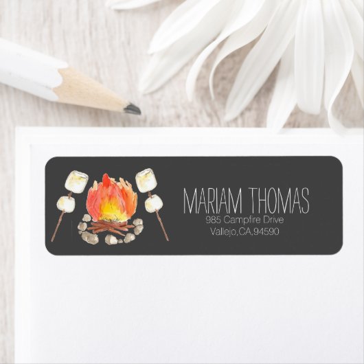 Black smores camping retour adres label (Insitu)