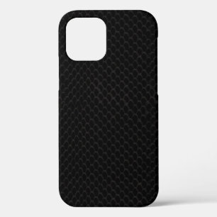 Black Snake Skin Hoesje-Mate iPhone-tas iPhone 12 Hoesje