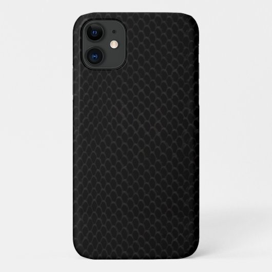 Black Snakeskin-patroon Case-Mate iPhone Case (Achterkant)