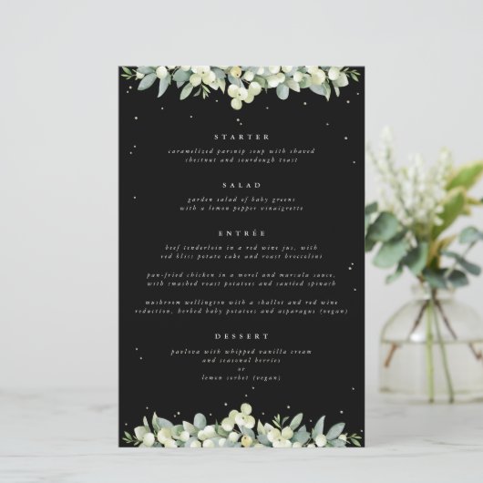 Black Snowberry + Eucalyptus 4 Parcours Menu Maria (Debout devant)