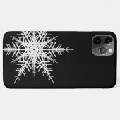 Black Snowflake iPhone Case (Achterkant (horizontaal))