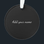 Black solid add name text here throw pillo<br><div class="desc">Conception</div>