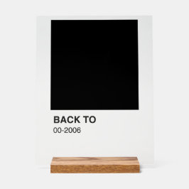 Black Song Album - Heldere achtergrond Acryl Bord