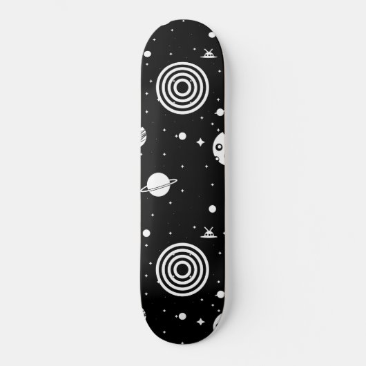 Black Space Stuff Skateboard (Voorkant)