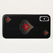 Black Spade iPhone X Hoesje (Achterkant (horizontaal))