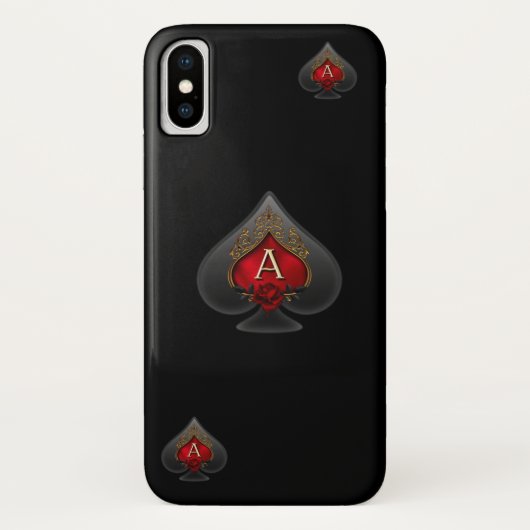 Black Spade iPhone X Hoesje (Achterkant)