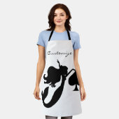 Black Spade Mermaid Silhouette Thunder_Cove Schort (Gedragen)