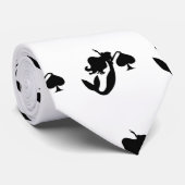 Black Spade Mermaid Silhouette Thunder_Cove Stropdas (Opgerold)