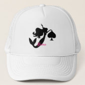 Black Spade Mermaid Silhouette Thunder_Cove Trucker Pet (Voorkant)