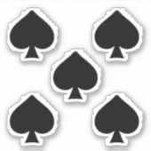 Black Spade Thunder_Cove Sticker (Voorkant)