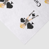 Black Spades Blonde Queen Tissuepapier (Detail)