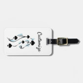 Black Spades Tattoo Style Thunder_Cove Bagagelabel (Voorkant horizontaal)