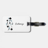 Black Spades Tattoo Style Thunder_Cove Bagagelabel (Achterkant horizontaal)