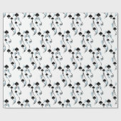 Black Spades Tattoo Style Thunder_Cove Cadeaupapier (Vlak)