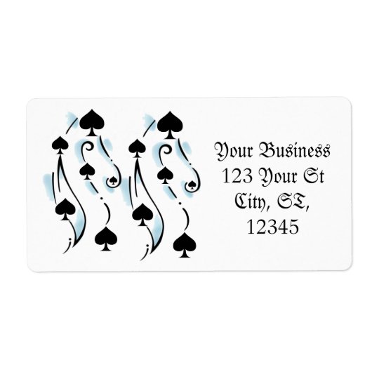 Black Spades Tattoo Style Thunder_Cove Etiket (Voorkant)