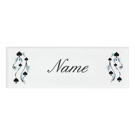 Black Spades Tattoo Style Thunder_Cove Naambadge (Voorkant)