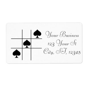 Black Spades Tic Tac Toe Thunder_Cove Etiket