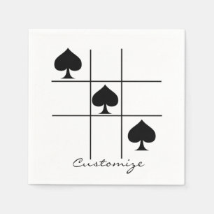 Black Spades Tic Tac Toe Thunder_Cove Servet