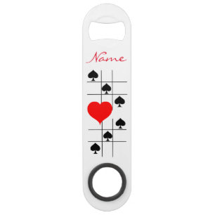 Black Spades Tic Tac Toe Thunder_Cove Speed Flessenopener