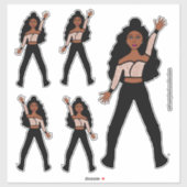 Black Spark Dancer Autocollants #1 (Feuille)