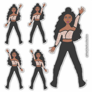 Black Spark Dancer Autocollants #1