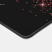 Black Sparkly Red Glitter Elegant Name (Coin)