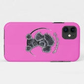 Black Speelgoed Poodle IAAM Case-Mate iPhone Case (Achterkant (horizontaal))