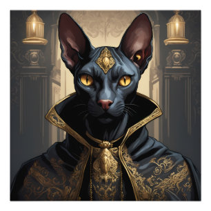 Black Sphynx Chat Art Goth Dracula Photographie Im