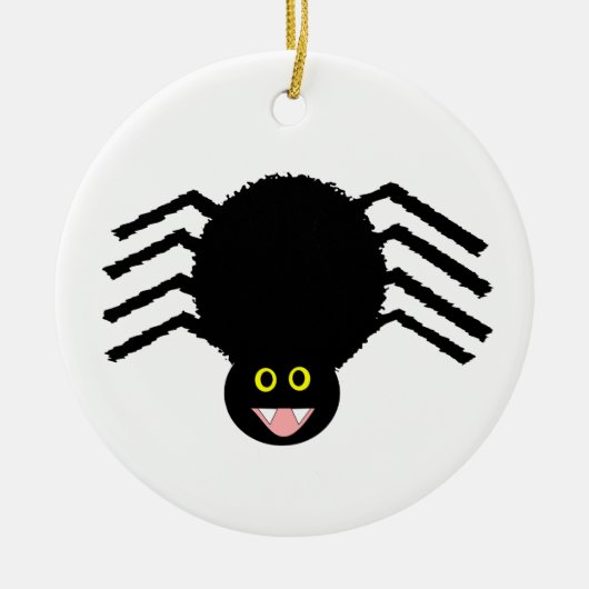 Black Spider Custom I Love Spiers Keramisch Ornament (Voorkant)