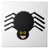 Black Spider Tile Tegeltje (Voorkant)